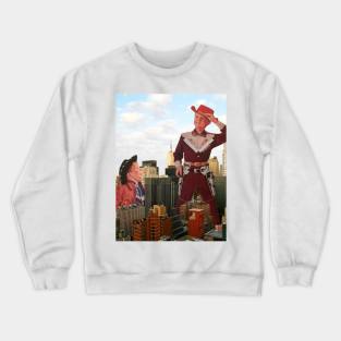 Midday Cowboys - Surreal/Collage Art Crewneck Sweatshirt